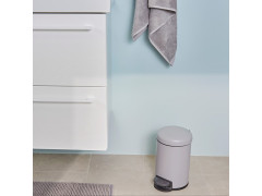 POUBELLE DE SALLE DE BAINS SENSEA EASY GRIS GRANIT 3 LITRE