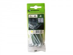 VIS TOLE TETE FRAISEE PHILIPS AUTOFORANTE 5.5X45MM ACIER ZING SACHET 6