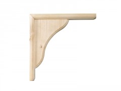 EQUERRE VOLUTE 150X150MM PIN BRUT
