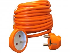 RALLONGE ELECTRIQUE H05VVF 3G1.5MM 20M 1 PRISE 16A ORANGE