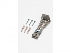 SUPPORT MURAL POUR RAIL EXTENSIBLE 9/11CM NICKEL