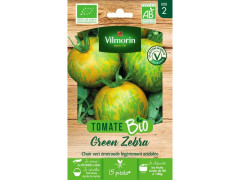 GRAINE POTAGERE TOMATE GREEN ZEBRA BIO VILMORIN 0.1G