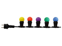 GUIRLANDE EXTERIEUR 10LEDS B22 10M MULTICOLORE