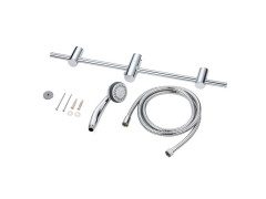 DOUCHETTE 3 JET RYCO RAIL 65MM + BARRE + FLEXIBLE