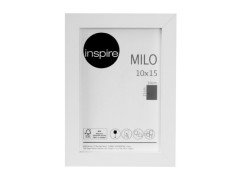 CADRE MILO BOIS 10X15 BLANC INSPIRE