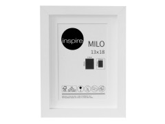 CADRE MILO BOIS 13X18 BLANC INSPIRE