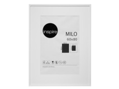 CADRE MILO BOIS 60X80 BLANC INSPIRE