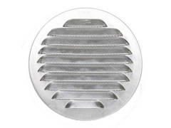 GRILLE AERATION TUBE 120MM ALUMINIUM + MOUSTIQUAIRE