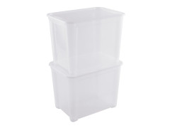 BAC RANGEMENT 65L TRANSPARENT