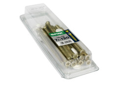 VIS BETON TETE FRAISE TORX 7.5X120MM ACIER BICHROMATE LOT 18