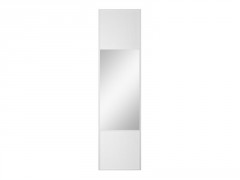 PORTE DE PLACARD COULISSANTE SNOW BLANC+MIROIR 250X66,2CM