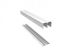 RAIL/BANDEAU 194CM LAQUE BLANC LOT DE 2