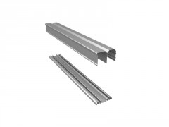 RAIL/BANDEAU 298CM LAQUE GRIS LOT DE 2