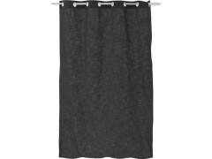 RIDEAU TAMISANT JOEY COTON 140X250CM NOIR