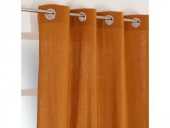 RIDEAU MAJA GAZE DE COTON 130X260CM OCRE
