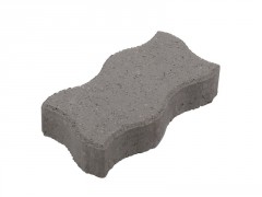 PAVE BETON VIBROCOMPRESSE S GRIS GRANIT L.24.5 CM X L.12.5 CM XEP.6 MM