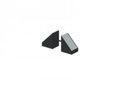 DEMI-CLIP PERSIENNE POUR POTEAU ALUMINIUM KLOSUP NOIR X10