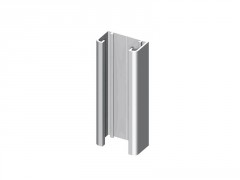GLISSIERE ALUMINIUM POUR CLOTURE KLOSUP 1M2 BLANC