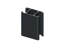 POTEAU ALUMINIUM POUR CLOTURE KLOSUP 2 DEPART 1M2 NOIR