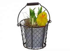 PLANTE COMPOSITION PAQUES POT CERAMIQUE