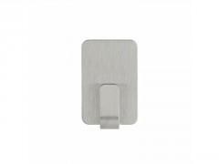 CROCHET METAL INOX ADHESIF PETIT MODELE BLANC LOT DE 4