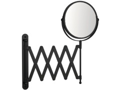 MIROIR EXTENSIBLE DIAMETRE 15 GROSSISSANT X3 NOIR