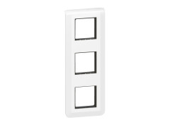 PLAQUE +SUPPORT 3X2 MODULE VERTICAL MOSAIC BLANC