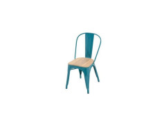 CHAISE OXFORD ACIER ACACIA BLEU PETROLE