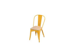CHAISE OXFORD ACIER ACACIA MOUTARDE