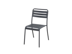 CHAISE CAFE ACIER ANTHRACITE