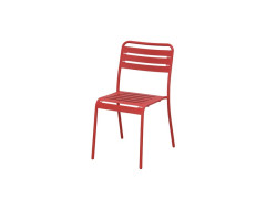 CHAISE CAFE ACIER ROUGE