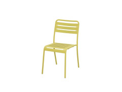 CHAISE CAFE ACIER JAUNE