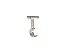 SUPPORT METAL D28 GLAM MUR/PLAFOND 70MM CHROME BROSSE INSPIRE