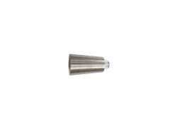 EMBOUT METAL D28 GLAM POMMEAU CHROME BROSSE INSPIRE X2