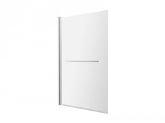 PARE BAIGN REMIX 1 VOLET VERRE TRANSPARENT/CHROME H140XL90CM