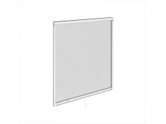 MOUSTIQUAIRE ENROULEMENT VERTICAL 100X100 CADRE ALU BLANC