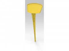 ETIQUETTE A PLANTER JAUNE 15CM LOT DE 5