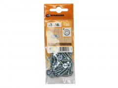 BOULON TETE FRAISEE AZ B12 STANDERS 3X16 X30