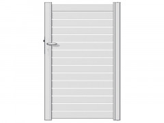 PORTILLON ALU BL AJOURE TREZ 1X1,53M