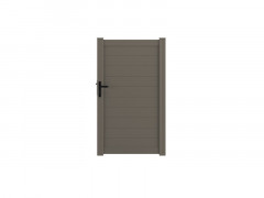 PORTILLON ALU GRIS PLEIN LAO 1X1,70M