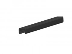 CACHE RAINURE POTEAU CLEA PVC GRIS HAUTEUR 2,4CM