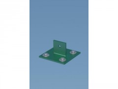 PLATINE P/JAMBE DE FORCE VERT HAUTEUR 4,3CM