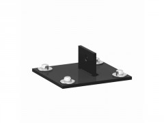 PLATINE P/JAMBE DE FORCE GRIS HAUTEUR 4,8CM