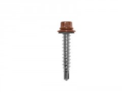 FIXATION L160MM TERRACOTTA RAL 8004 X100 POUR PLAQUE ROOFTILE