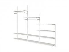 CREMAILLERE DOUBLE E50 100CM BLANC
