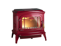 POELE BOIS BRADFORD ROUGE 9KW