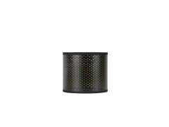 ABAT-JOUR CYLINDRE D13 E14 PERFORE NOIR COREP
