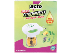 DIFFUSEUR ELECTRIQUE AVEC RECHARGE LIQUIDE CITRONNELLE
