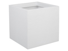 CARRE GRAPHIT UP L29.5XL29.5XH29.5CM BLANC CERUSE