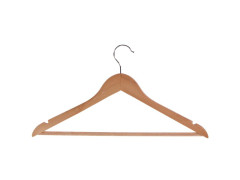 CINTRE BOIS NATUREL ET ACIER LOT DE 4